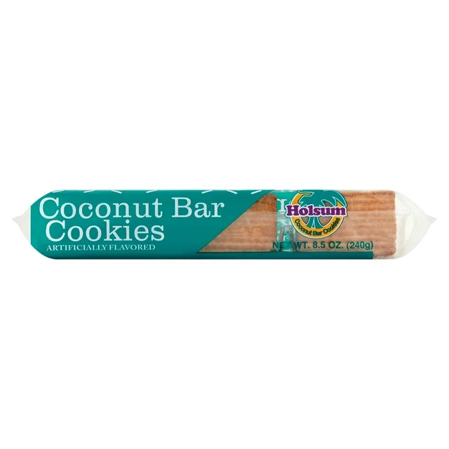Holsum, Crunchy Baked Coconut Cookies 8.5 oz, Tray Pack, Shelf Stable