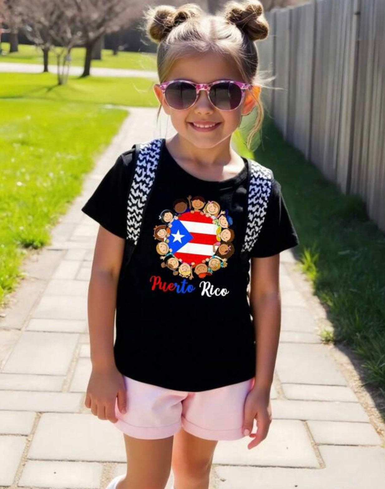 Camiseta Boricua Puerto Rico Para Niños(a)