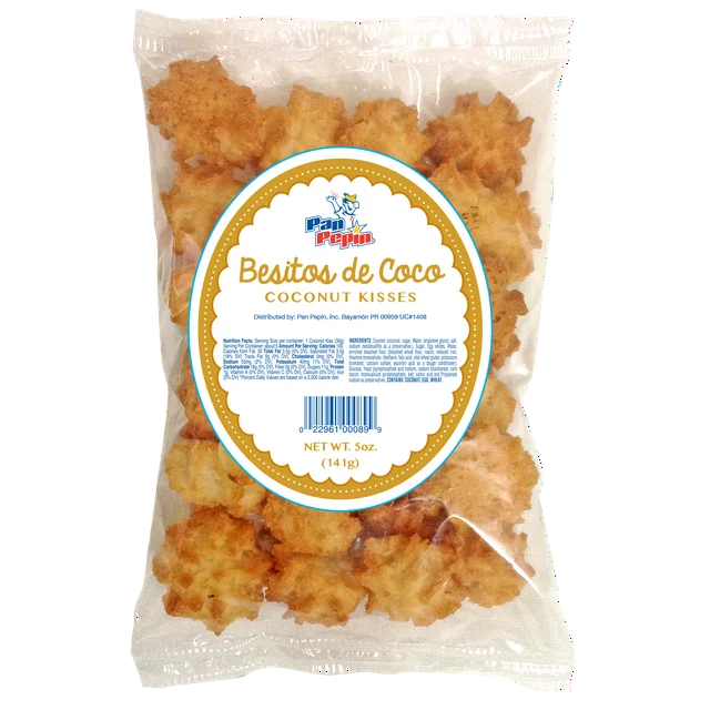 Pan Pepin, Mini Besitos De Coco, 4 oz